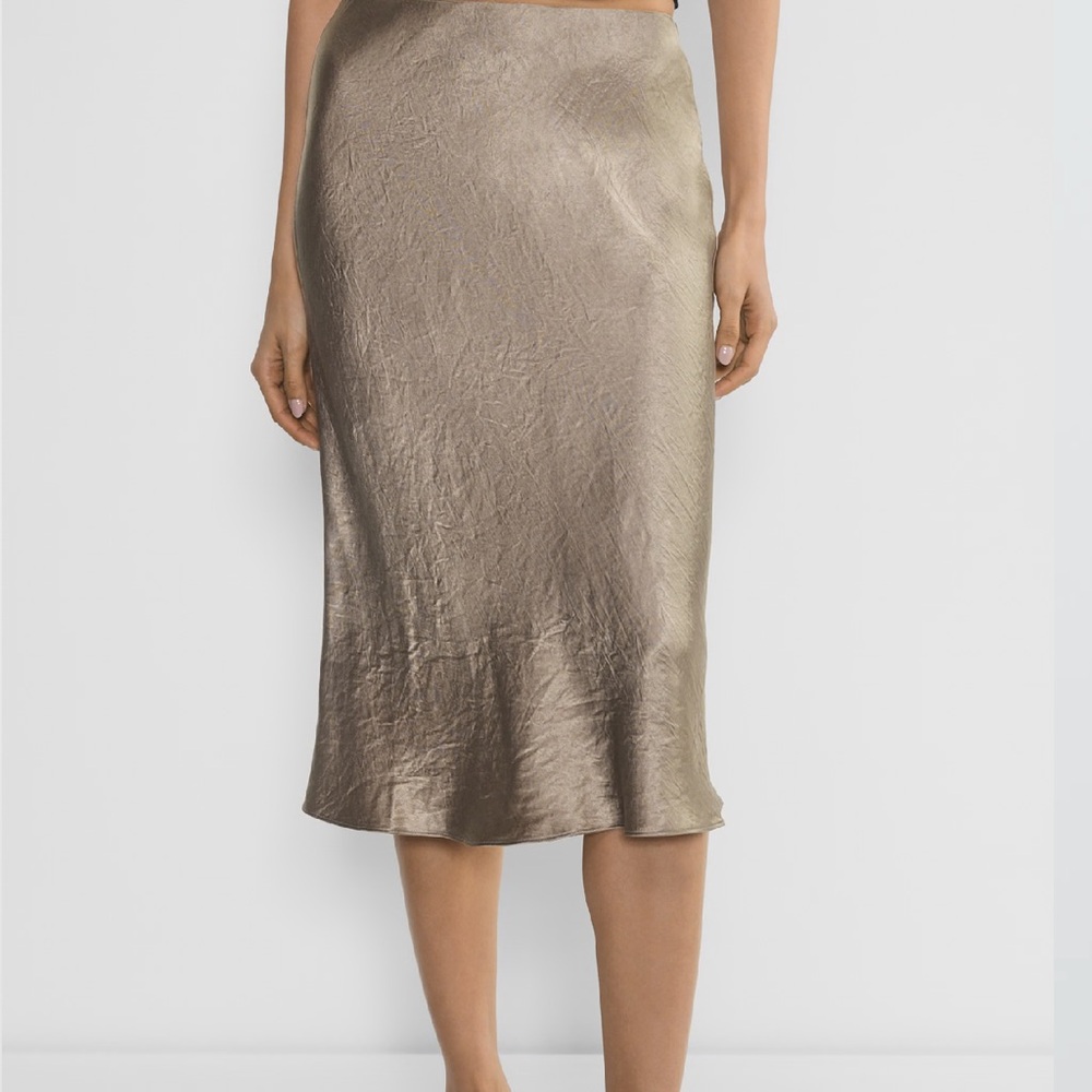 Babaton Metallic Midi Skirt